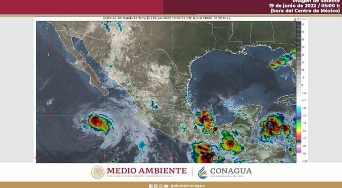 Lluvias matutinas en el sur de Quintana Roo