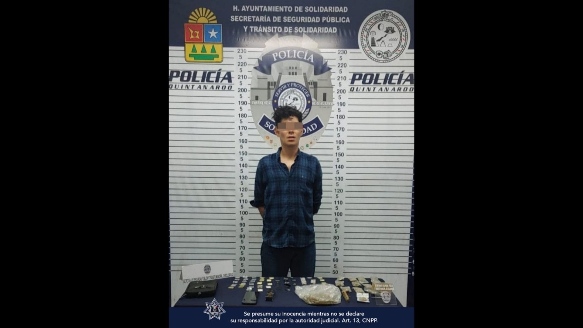 Hombre es detenido con 65 bolsitas de marihuana y diversas drogas