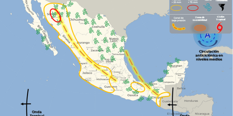 Anuncian nublados y chubascos para Quintana Roo