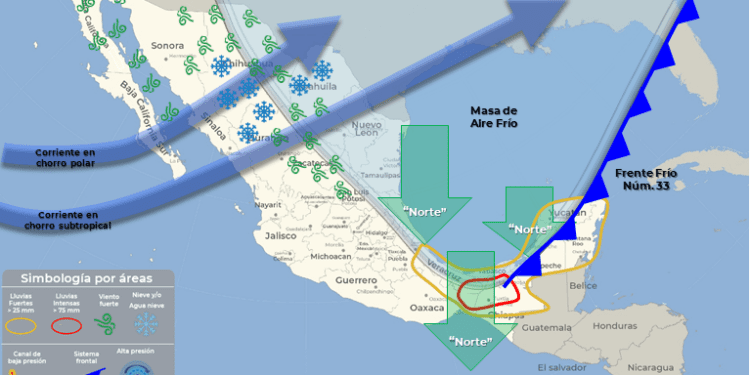 Afecta Frente Frío a Quintana Roo
