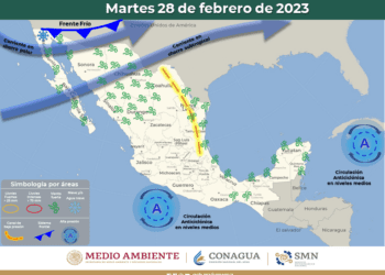 Despejado y lluvias aisladas en Quintana Roo