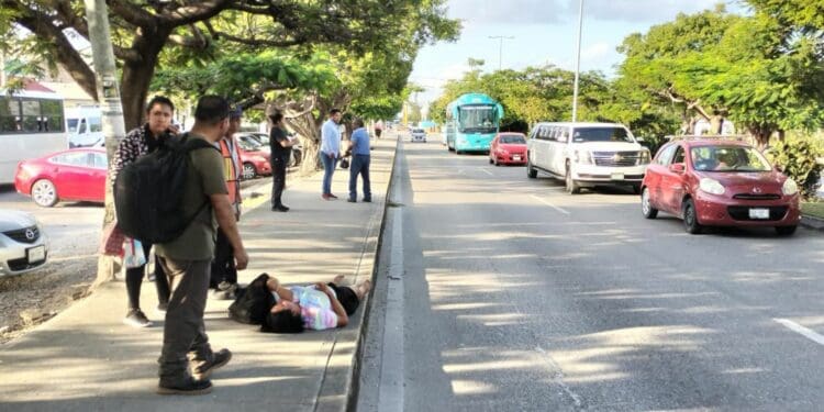 Atropellan a mujer en la avenida Tulum de Cancún