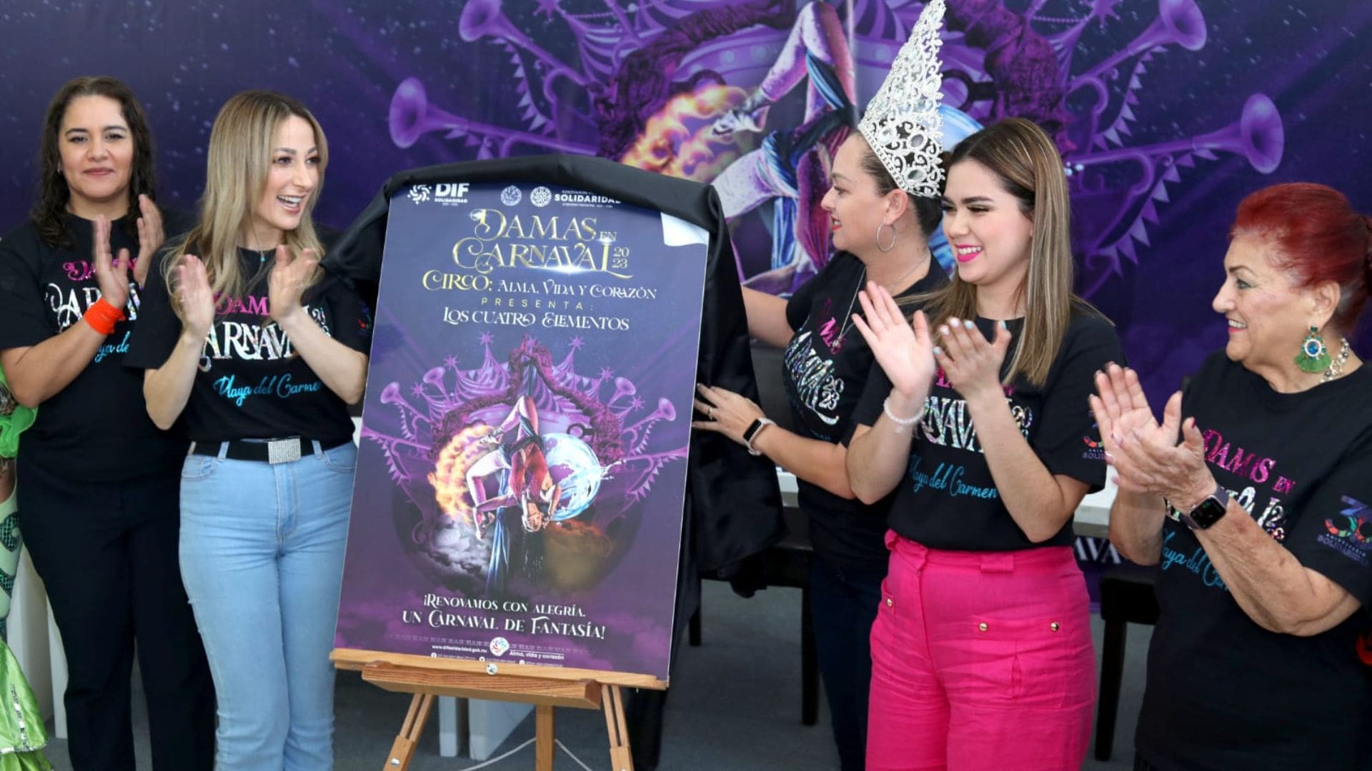 Presenta DIF Solidaridad cartel de Damas en Carnaval 2023