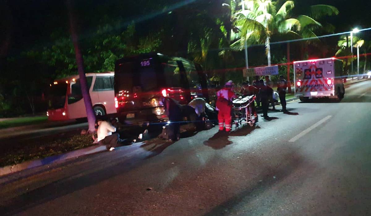 Deja 10 lesionados aparatoso accidente en la Zona Hotelera de Cancún
