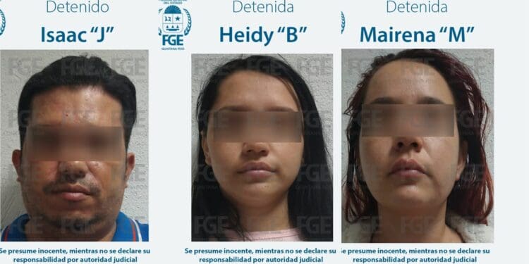 Detienen en Mérida a tres personas ligadas a doble asesinato en Playa del Carmen