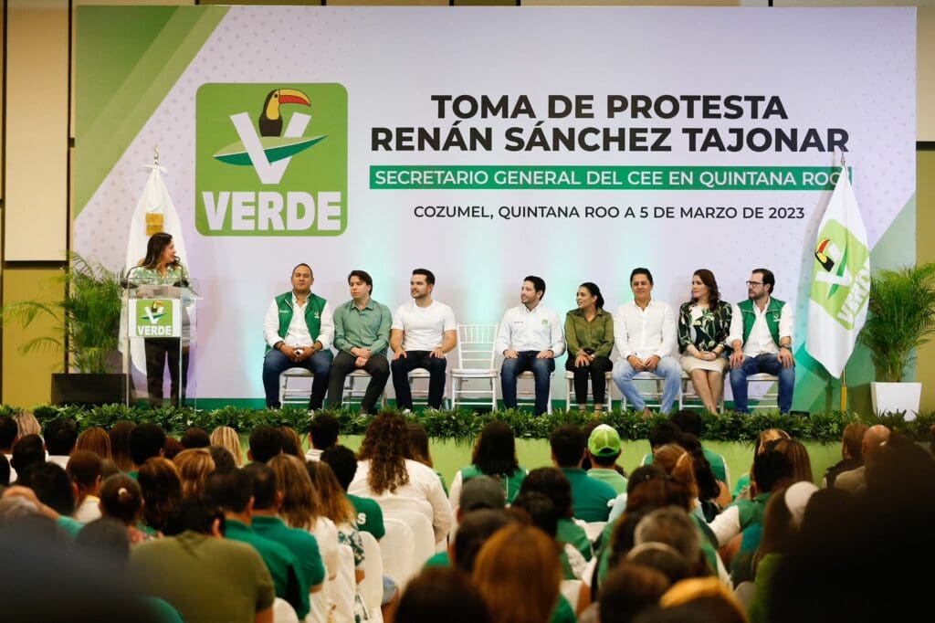 Convoca a la Unidad Renán Sánchez Tajonar al rendir protesta como dirigente del Partido Verde en Quintana Roo