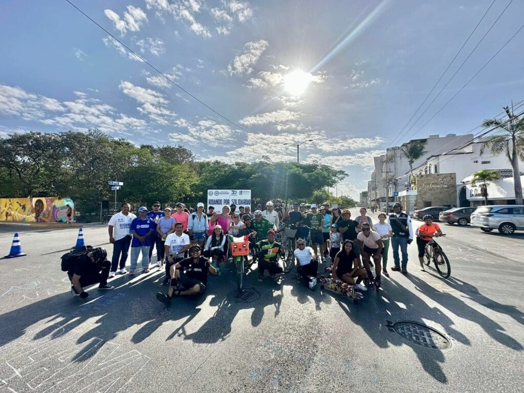 Fomentan uso de bici con "Rodando por Solidaridad"
