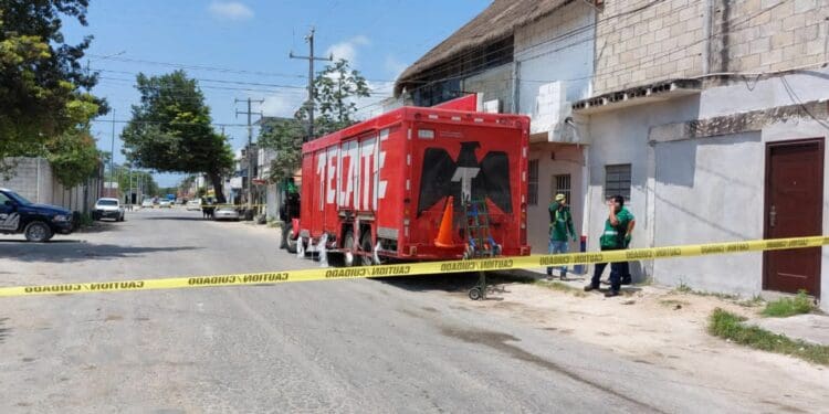 Asaltan camión repartidor de cerveza en la colonia Bellavista