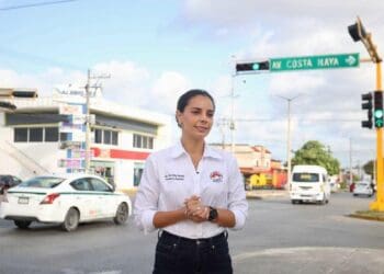 Confirma Ana Paty Peralta licitación de semáforos de Cancún; invertirán 100 mdp en primera etapa