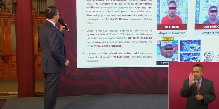 Destacan trabajo de las autoridades de seguridad de Quintana Roo en la conferencia mañanera del Presidente Andrés Manuel López Obrador