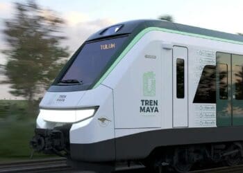 Vehículo eléctrico conectará al aeropuerto de Cancún con la estación del Tren Maya