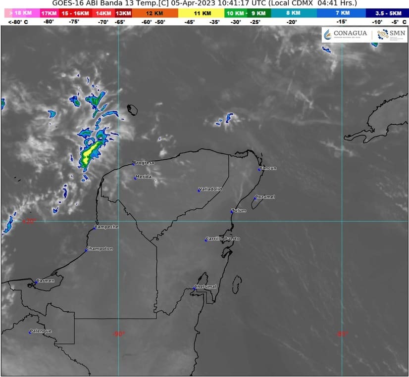 Miércoles caluroso en Quintana Roo