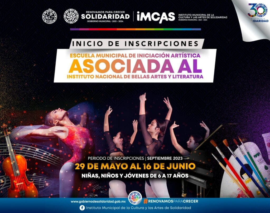 Abre inscripciones Escuela de Iniciación Artística asociada al INBAL
