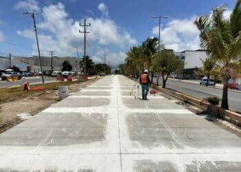 Obras de rehabilitación del concreto hidráulico arribarán hoy a la Glorieta del Ceviche