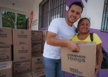 Supervisa Pablo Bustamante, entrega directa y gratuita de paquetes alimentarios ‘Comemos Tod@s’