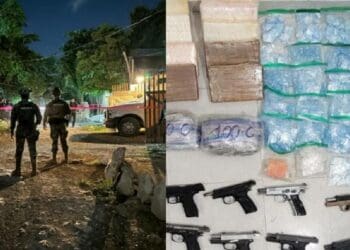 Policía Municipal de Tulum halla sustancias ilícitas con valor de 1 mdd y armas