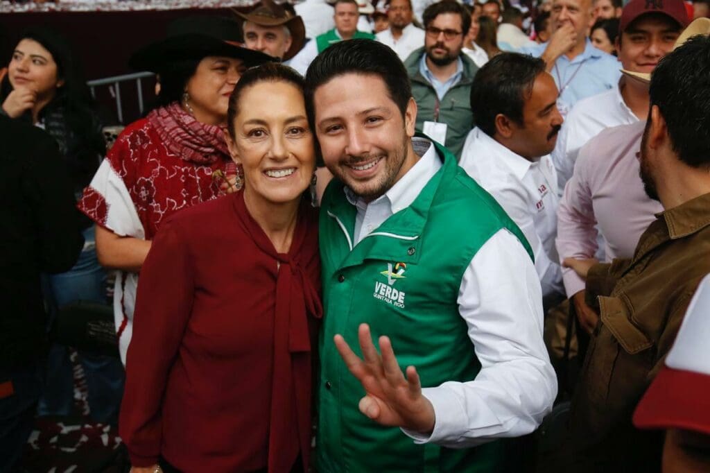 Asiste Renán Sánchez al cierre de campaña de Delfina Gómez, en el que Morena, el Partido Verde y el PT, dieron una demostración de unidad nacional y fortaleza