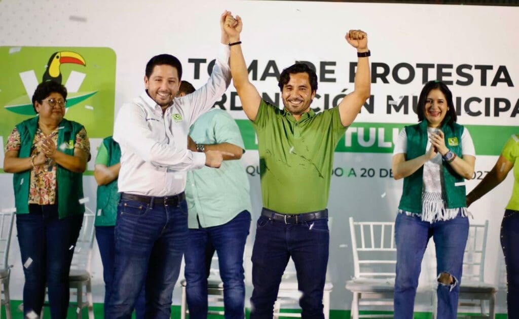 La unidad es la clave para consolidar al PVEM en Tulum y QRoo, destaca Renán Sánchez al tomar protesta a Christian Moguel como líder municipal