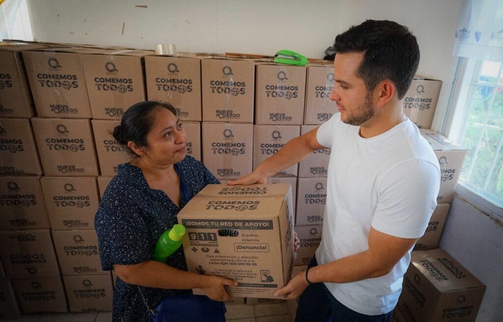 Supervisa Pablo Bustamante, entrega directa y gratuita de paquetes alimentarios ‘Comemos Tod@s’