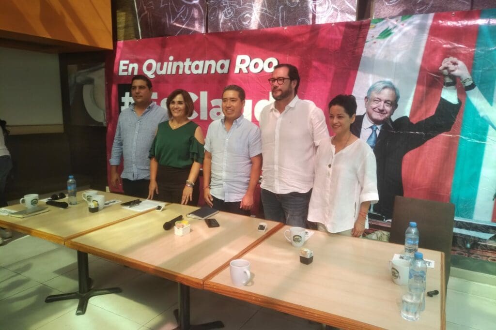 Militantes del Partido Verde en Q. Roo apoyan a Claudia Sheinbaum; la aspirante vendrá en julio