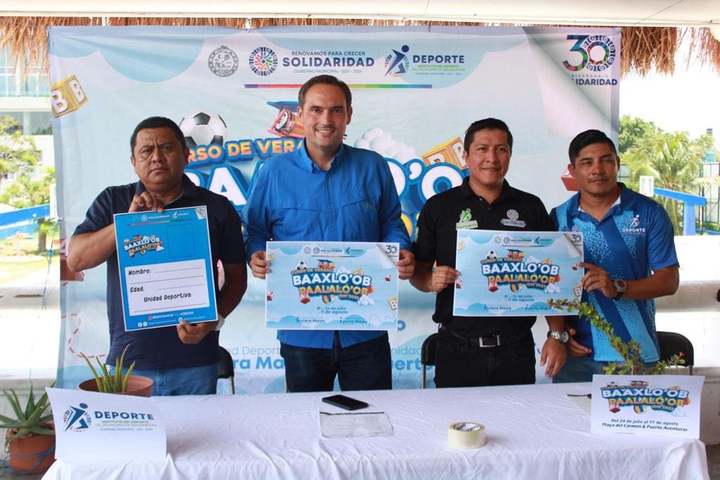 Presentan el curso de verano Baaxlo'ob Paalalo'ob 2023.