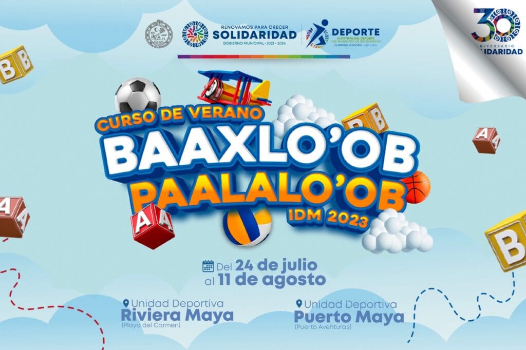 Presentan el curso de verano Baaxlo'ob Paalalo'ob 2023.