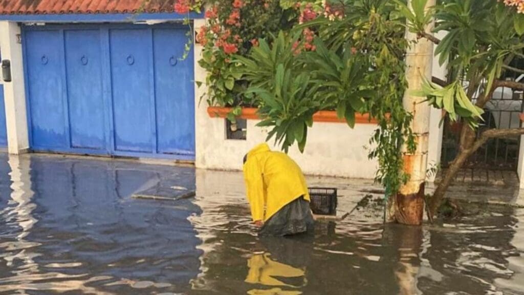 Fuertes lluvias; hasta 52 milímetros de agua cayeron en menos de una hora en Cancún