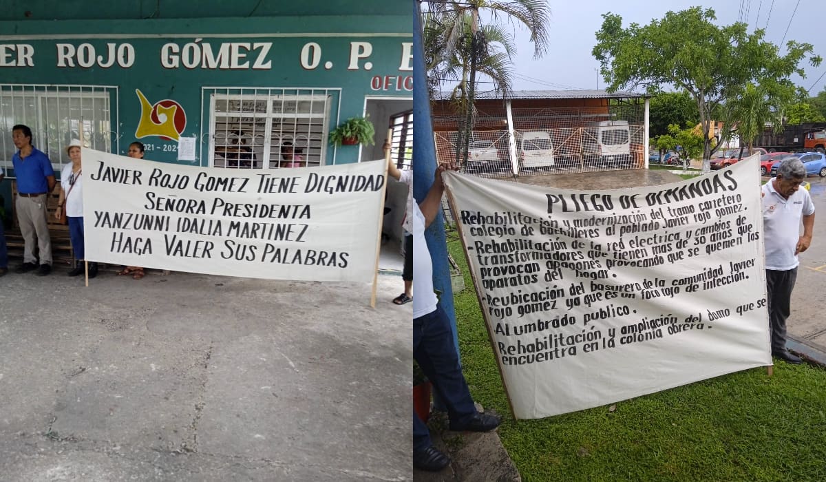 Exigen pobladores de Javier Rojo Gómez mejoras en servicios básicos; amagan con bloqueos