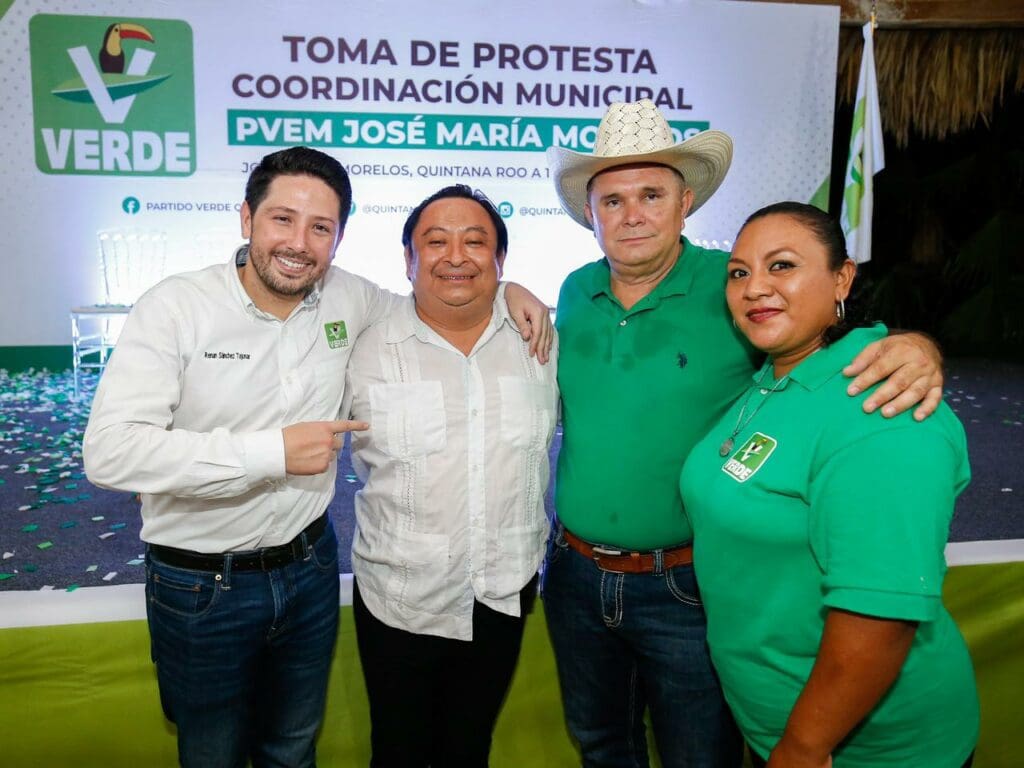 El Partido Verde, con un gran futuro por delante en Quintana Roo: Renán Sánchez