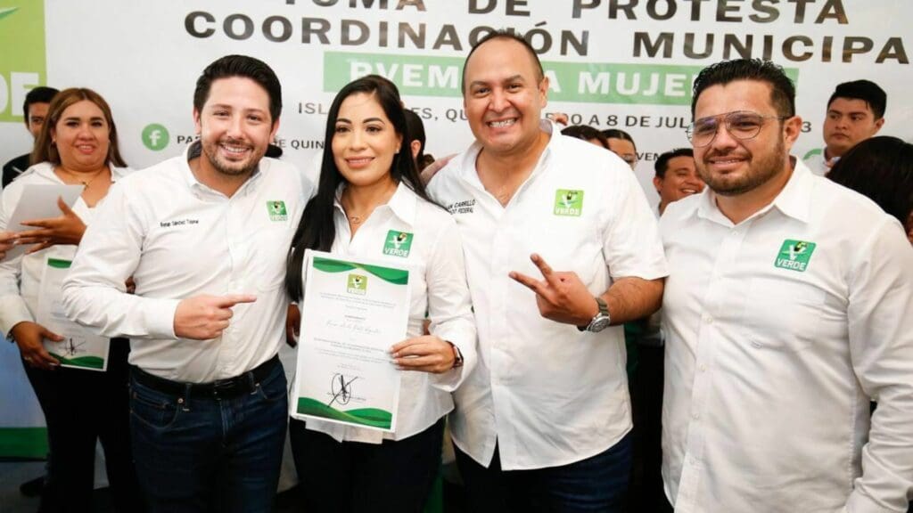 Unidad y trabajo para poner en alto y dar resultados rumbo al 2024, pide Renán Sánchez a la nueva directiva del PVEM en Isla Mujeres