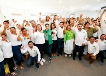 Unidad y trabajo para poner en alto y dar resultados rumbo al 2024, pide Renán Sánchez a la nueva directiva del PVEM en Isla Mujeres