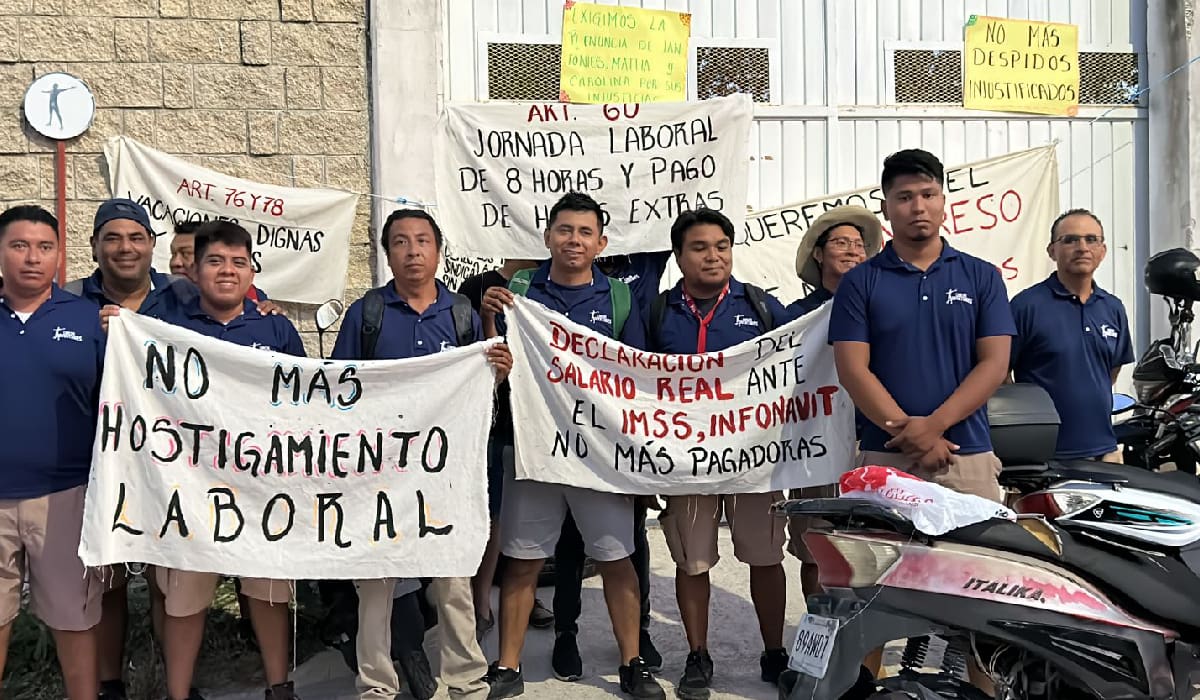 Realizan paro trabajadores de la empresa 'Cancún Adventures'