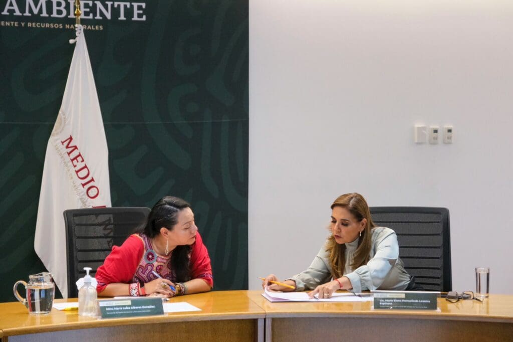 Mara Lezama revisa con SEMARNAT proyectos para desarrollo sustentable en Quintana Roo
