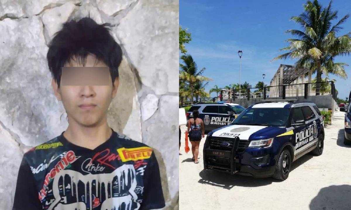 Detienen a presunto implicado en ejecución de policía en Cancún, es un jovencito