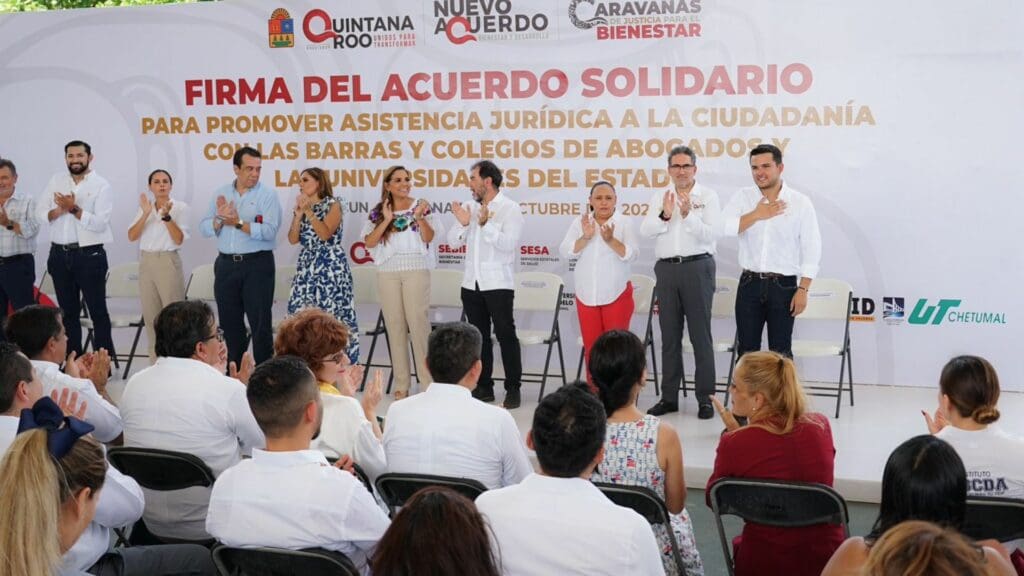 Acompaña Pablo Bustamante a la Gobernadora Mara Lezama a las Caravanas de Justicia para el Bienestar