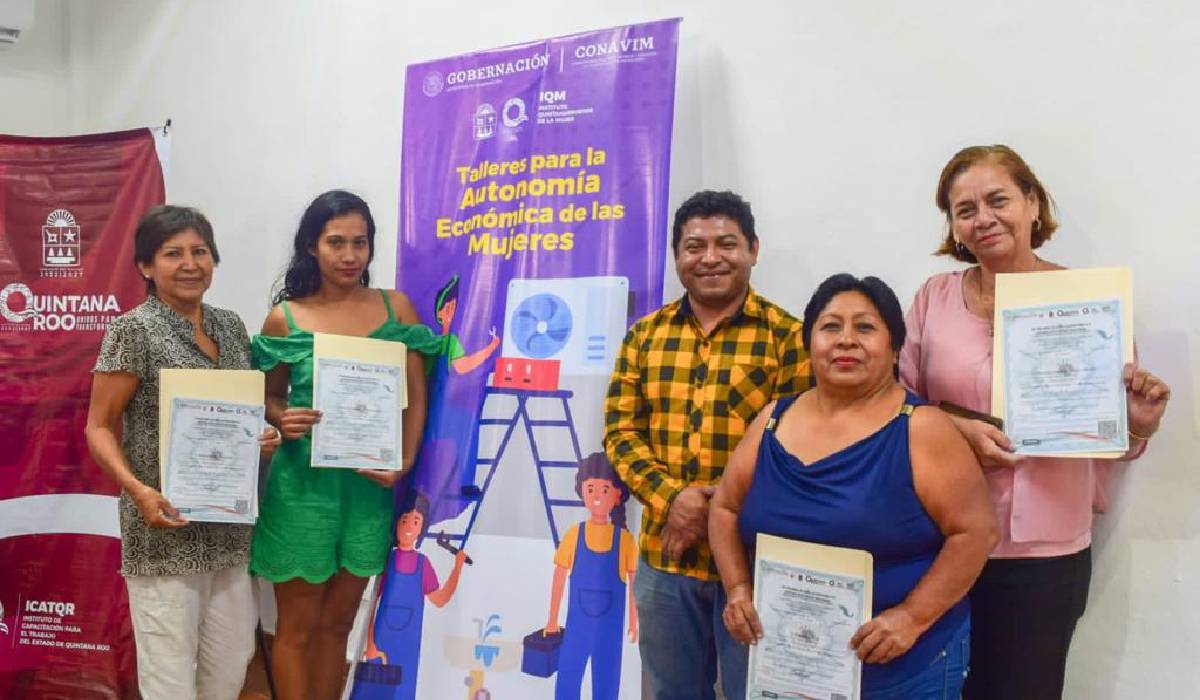IQM clausura talleres de Oficios No Tradicionales, para la autonomía económica de las mujeres