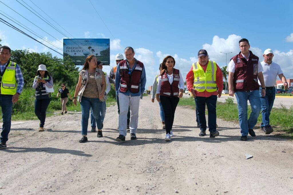 Mara Lezama supervisa retornos viales para la movilidad del bulevar Colosio