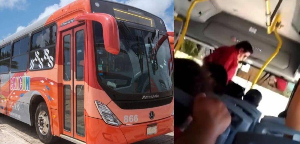 Dan de baja a chofer que tuvo un altercado con pasajeros en autobús de la Zona Hotelera de Cancún.