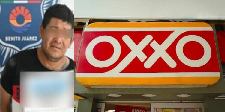 Detienen a un sujeto que robó en un Oxxo de Cancún y lesionó a una empleada