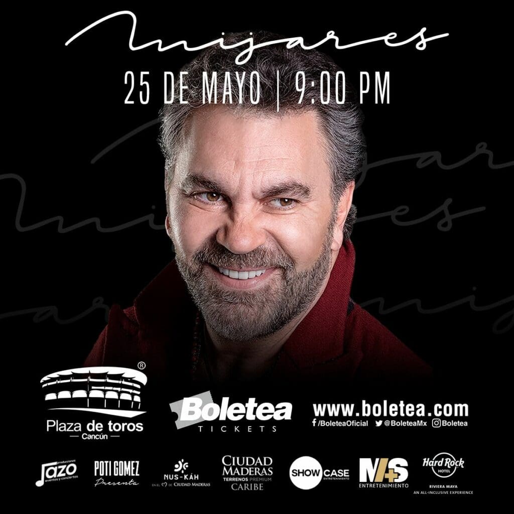 Anuncian concierto de Manuel Mijares en Cancún para este 25 de mayo
