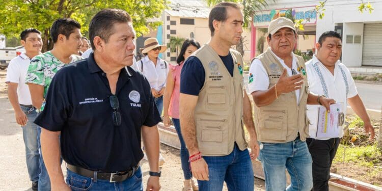Diego Castañón supervisa tres obras para la avenida La Selva de Tulum