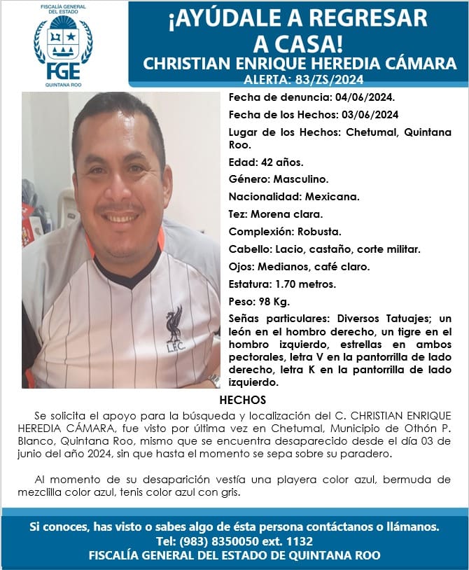 Localizan sin vida a uno de los policías secuestrados en Chetumal