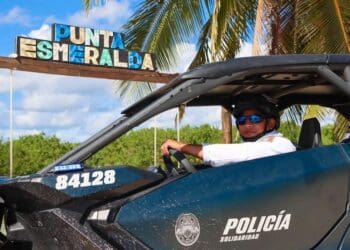 Al cierre del año, gobierno de Estefanía Mercado mantiene firmes las acciones de seguridad en Playa del Carmen.