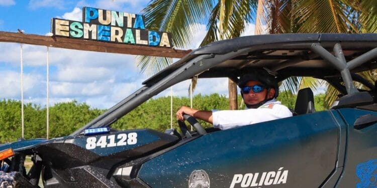Al cierre del año, gobierno de Estefanía Mercado mantiene firmes las acciones de seguridad en Playa del Carmen.