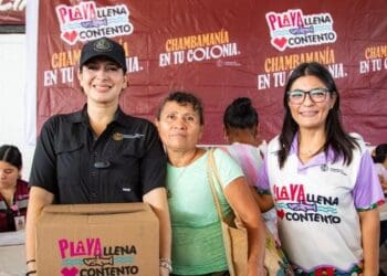 Estefanía Mercado lleva la “Chambamanía” a la colonia Colosio con todos los servicios municipales gratis.