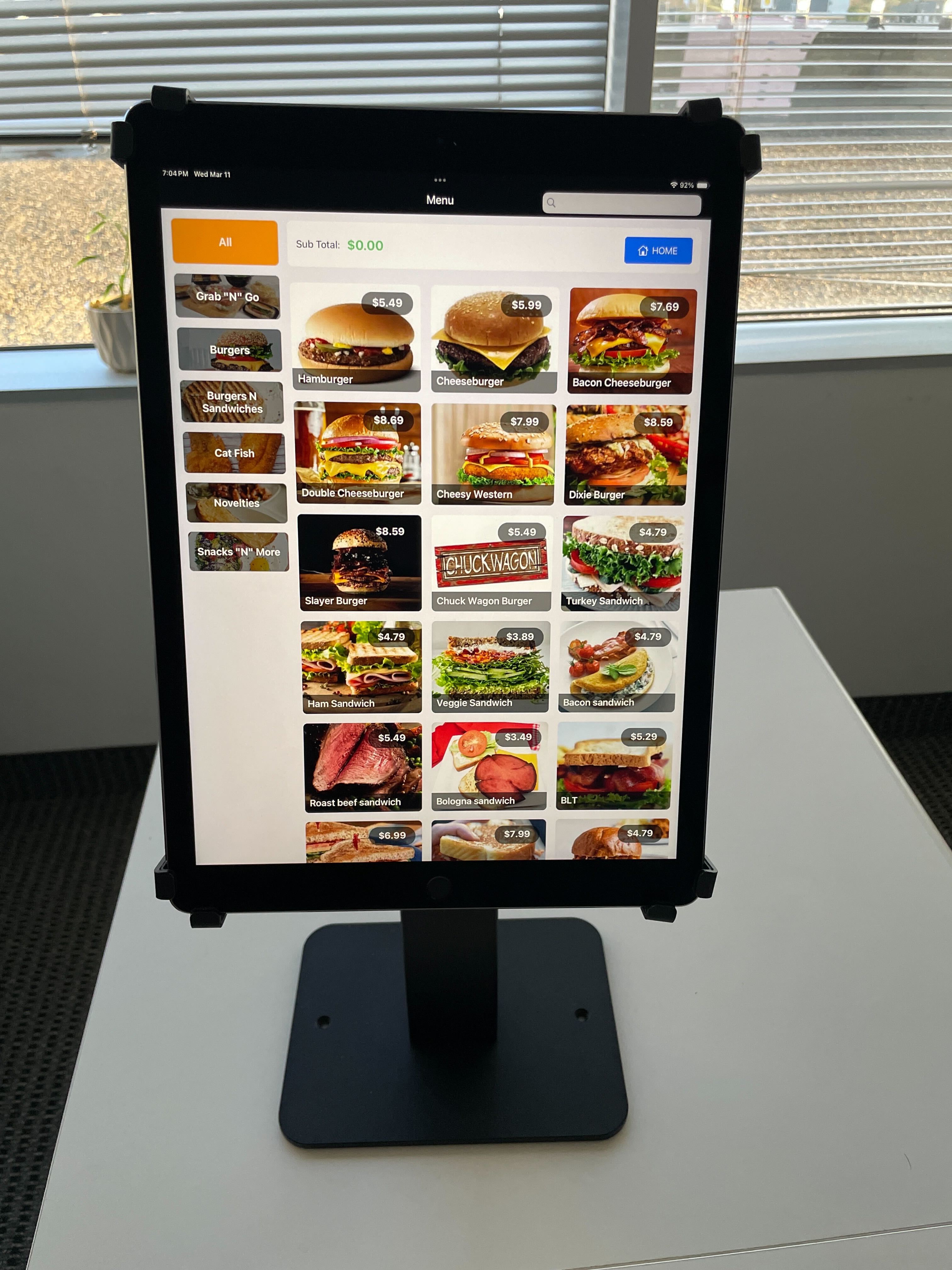 Menu Display System