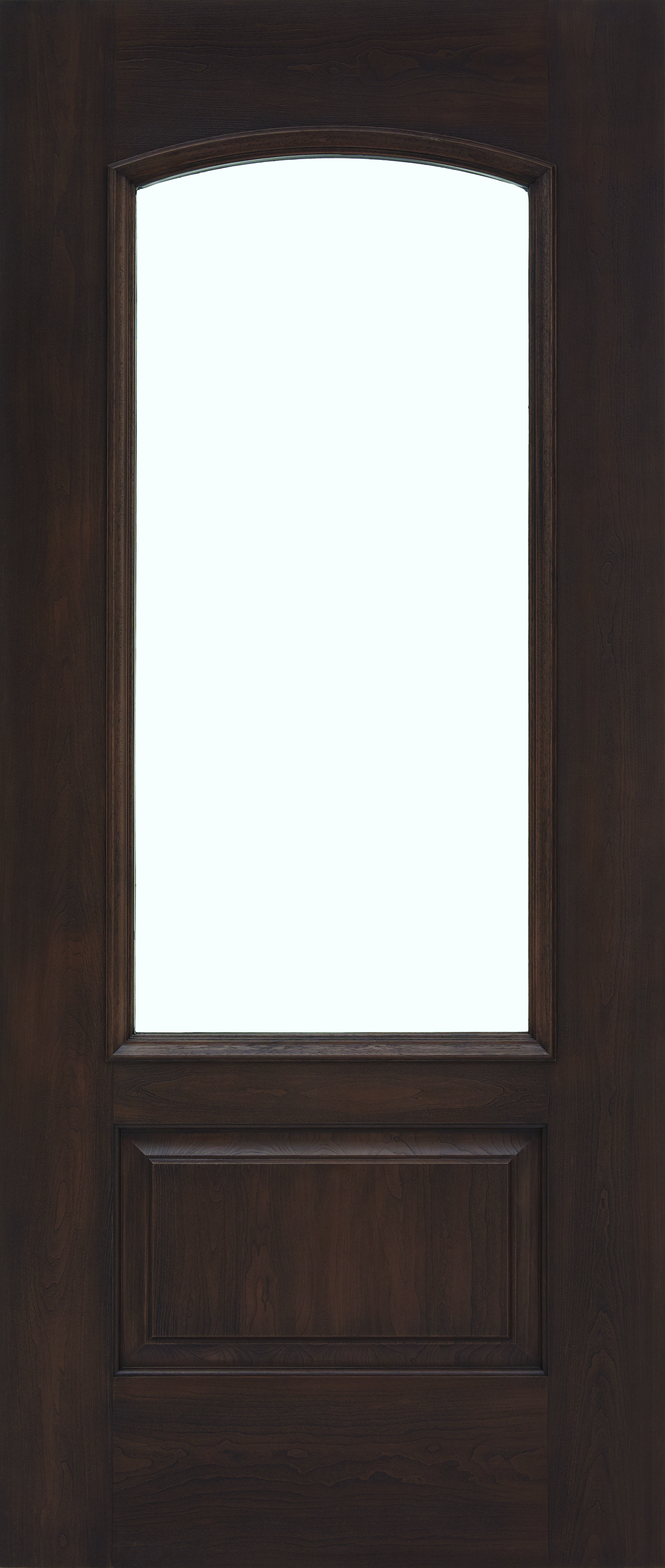 Architectural™ Rustic Cherry 1-Panel 3/4 View Camber Top Clear