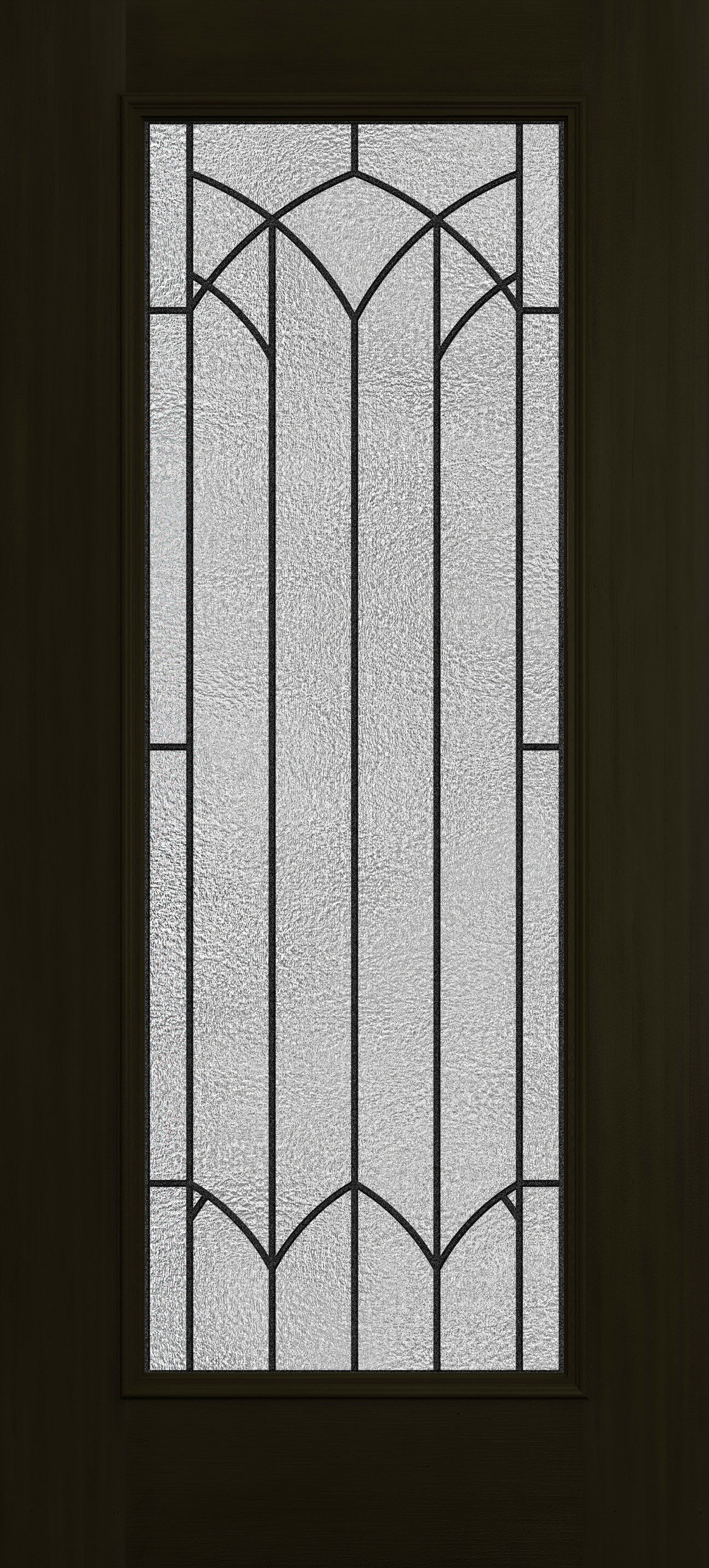 Design-Pro™ Fir Full View Montclaire Glass in Espresso