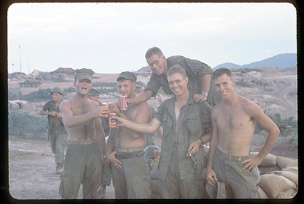 H&S Communication guys at Camp Evens