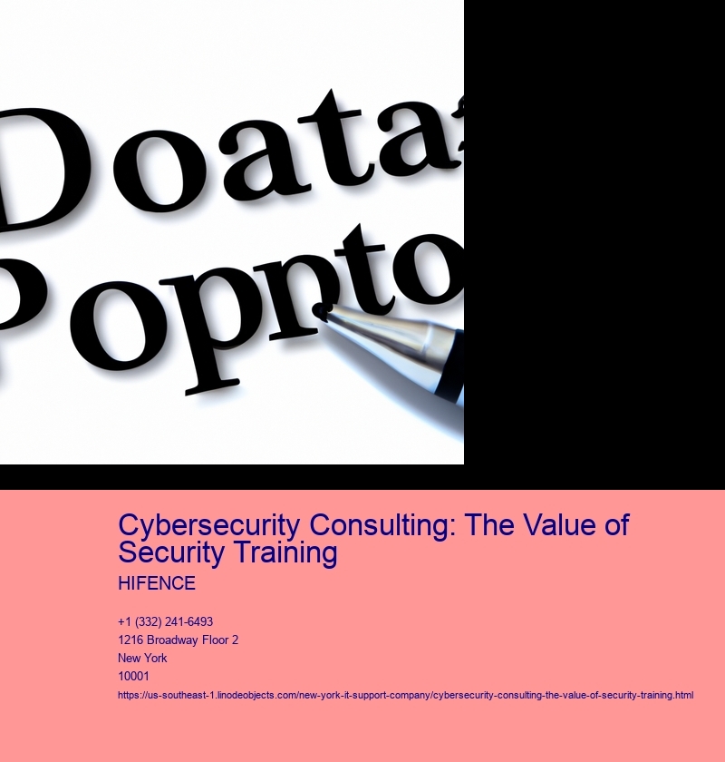 Cybersecurity Consulting: The Value of Security Training